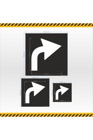 Resim isgtabelam 60x60 Cm/kompozit /Sağa Ok Boyama Şablonu 