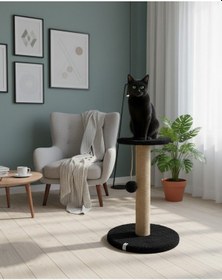 Resim Reyo Pet Stepli Kedi Tırmalama Tahtası Siyah 