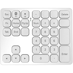 Resim Zilvana Bluetooth Bağlantılı Sayısal Numpad - Siyah/Gümüş - Tip-C Girişli Mini Klavye 
