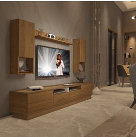 Resim Decoraktiv Trendstyle 5220das Mdf Tv Ünitesi Tv Sehpası - Naturel Pera 