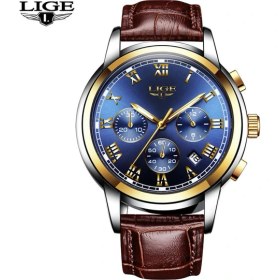 Resim Hanyang L Altın Mavi Lıge Erkek Saatler Moda Üst Marka Lüks Iş Otomatik Mekanik Saat Erkekler Rahat Su Geçirmez Izle Relogio Masculino + Kutu (Yurt Dışından) 