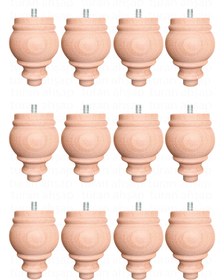 Resim turanahşap Koltuk Ayağı - Sehpa Ayağı - Baza Ayağı- Mobilya Ayağı -ahşap Ayak/ Uzunluk: 10 Cm / Çap: 7.5 Cm 