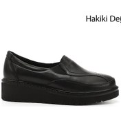 Resim Gönderi R Kadın Siyah Dolgu Taban Hakiki Deri Ayakkabı Gdza13424294 Siyah 