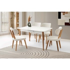 Resim Mobilgen Masal Sandalye 130+30 Milano HG Açılabilir Masa Takımı 