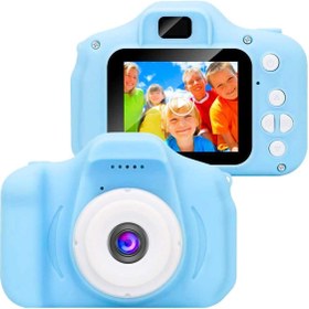 Resim Ozmik King Kız Çocuk Pembe Mini Hd 1080p Dijital Fotoğraf Makinesi Sevimli Taşıma Askılık 