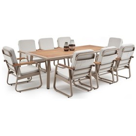 Resim Erinöz Milano Masa Bella Sandalye Takımı - Kum Rengi - 100x230cm Kum Rengi 