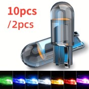 Resim W5W LED T10 Araba Işığı COB Cam 6000K Beyaz 12V Otomatik Plaka Lambası Tavan Okuma Lambaları DRL Ampul Aksesuarları 