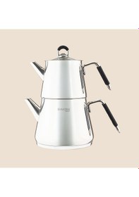 Resim Kitchen Arven Çaydanlık - Gri - 1,75 Lt + 750 Ml Çok Renkli 