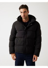 Resim Guess Stretch Puffa Jacket Erkek Şişme Mont M4bl21wgj42 M4bl21wgj42 Jblk Siyah 