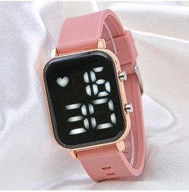 Resim Spectrum ST-3 Pembe Kordon Led Dijital Ekran Kadın Kol Saati 