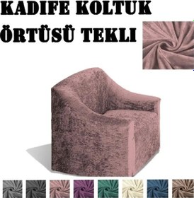 Resim Kadife Koltuk ,kanepe,çekyat Örtüsü,koltuk Kılıfı Tekli Pempe 