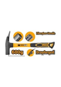 Resim Ingco HRH60028 Fiberglass Saplı Çatı Çekiç 600g 