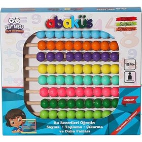 Resim Nessiworld 8455 Ahşap Abaküs Çok Renkli 