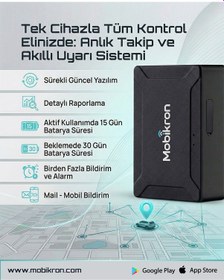 Resim Mk-500 Mıknatıslı Araç Takip Cihazı 2026 - 24 Ay Hatlı Şarjlı Kablosuz Gps - Gerçek Zamanlı 