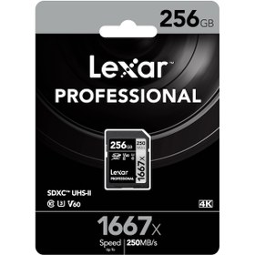 Resim Lexar Professional 1667X LSD256CBNA1667 256 GB SDXC UHS-II Hafıza Kartı 