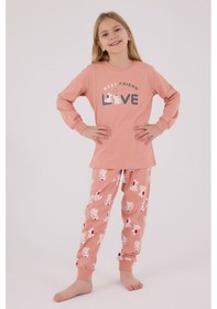 Resim Rolypoly Kız Çocuk Pembe Pijama Takımı 5274-48709 Pembe 