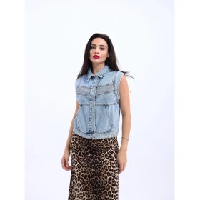 Resim Janes 6779 Kot Yelek-Mavi 