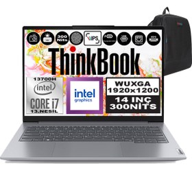 Resim Lenovo Thinkbook 14 G6 Irl Intel Core I7 13700H 64GB Ddr5 512GB SSD 14" Wuxga 300NITS IPS Windows 11 Home Taşınabilir Bilgisayar 21KG004NTRH21 + Zetta Çanta 