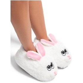 Resim Twigy Raby Kadın Hayvanlı Panduf Beyaz 36/41 EE0537 Beyaz 