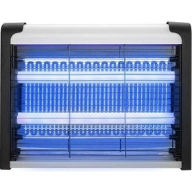 Resim Siyah 6 Watt 2000 Volt İki Led'li Elektrikli Sinek Ve Haşere Öldürücü 