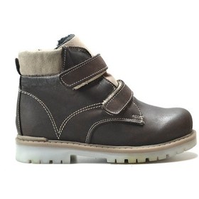 Resim Onlo Ayakkabı By.540 Deri Kahverengi Cırtlı Erkek Çocuk Bot Kahverengi 