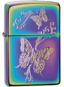 Resim Zippo Çakmak 28442 Multi Color Butterflies Lighter 
