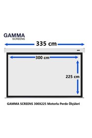 Resim Gamma Screens 300x225 Motorlu Projeksiyon Perdesi 