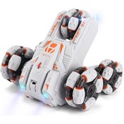 Resim Mofun Beş Tekerlekli Dublör Araba 360 Derece Salınım Kolu 2.4g Çok Fonksiyonlu Rc Araba, Özellikler: Tek Kontrol Gri Gri 