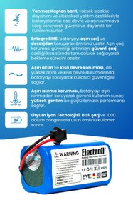 Resim ELECTROLL Eufy Robovac 25c Uyumlu Batarya (ORJİNAL KAPASİTE) 2600mah Pil Robot Süpürge Batarya Değişimi 