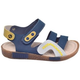Resim Kiko Kids Kiko Şb 2498-07 Orto pedik Erkek Çocuk Sandalet Terlik Lacivert - Lacivert - Gri 