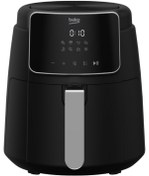 Resim Beko Airfryer Xl 4.7 lt 1500 W 8 Programlı Yağsız Hava Fritözü, Dijital Ekran, Siyah 