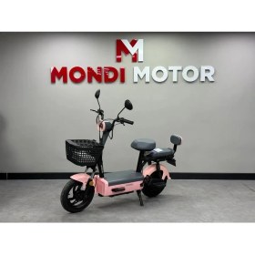 Resim Mondial Bomber Elektrikli Motosiklet Pembe 2026 - Mondimotor 240W Batarya ile 75 kg Taşıma Kapasitesi 