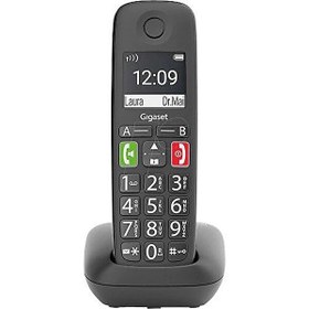 Resim Gigaset E290 Geniş Ekran Siyah Telsiz Dect Telefon 