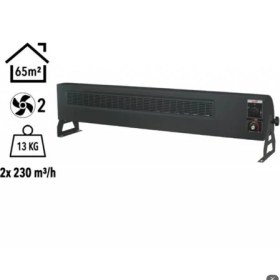 Resim Elektrokonfor Vortex 6000W Monofaze Elektrikli Fanlı Isıtıcı Füme 