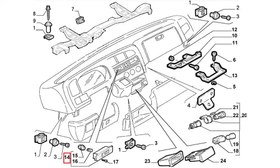 Resim Ducato Araç İçi Dijital Saat 1995-2006 