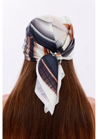 Resim Sonsuz Dalga Model Fular Bandana Şal Estascarf 70x70 Cm Renkli 