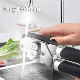 Resim Konserve Açacağı, Manuel, Paslanmaz Çelik, Siyah, Sağlam Yapı, Şişe Açacağı Dahil Hepsi Bir Arada Tasarım 