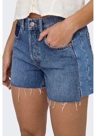 Resim Only Onlcarly Mw Reworked Denim Şort Cro 15323765 Mavi 001 