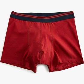 Resim Koton Skinny Fit Yılbaşı Temalı Pamuklu 2'li Boxer Seti Kırmızı 5wlm90091mk Kırmızı 