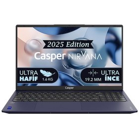 Resim Casper Nirvana X600.1342-BF00R-M-F-KM35S i5-13420H 16 GB 1 TB NVMe SSD 15.6" W11P Dizüstü Bilgisayar 