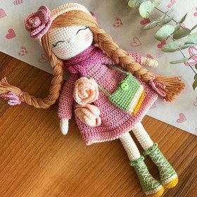 Resim Amigurumi Snowflake Bebek Pembe - Pembe 