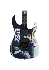 Resim Esp Ltd Lkhwz White Zombie Kirk Hammett Signature Elektro Gitar Bela Lugosi Grafikli Koleksiyonluk Model 