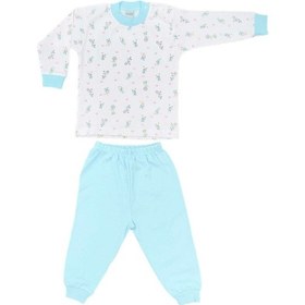Resim Sebi Bebe Bisikletli Bebek Pijama Takımı 2218 Turkuaz 
