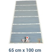 Resim HeatPlus Elektrikli Yerden Isıtma Termostatlı Karbon Film 65 * 100cm 