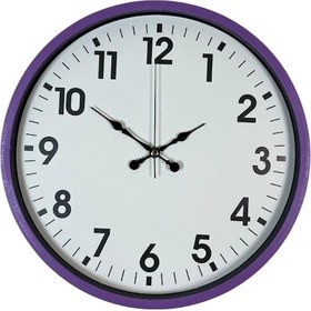 Resim Büro Ev Ofis Hediyesi İçin 36cm Mor Tarz Dekor Duvar Saati Diğer 