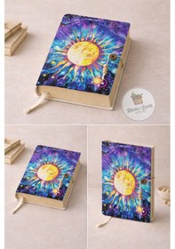 Resim Kitap Kılıfı Ve Metal Kitap Ayracı- Kozmik Güneş 