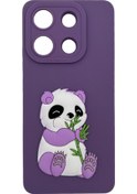 Resim Nettech Xiaomi Redmi Note 13 5g Uyumlu Maskot Seri Arka Koruma Kılıf - Mor Mor 