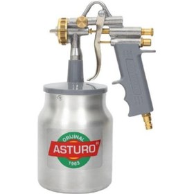 Resim Asturo G70 Alttan Depolu Boya Tabancası 1.8 Mm 