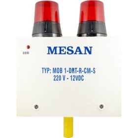 Resim Mesan Uçak İkaz Lamba Yedekli Akülü Panolu Boru Montaj Kırmızı 220vac Ms 1310.1.220vac 
