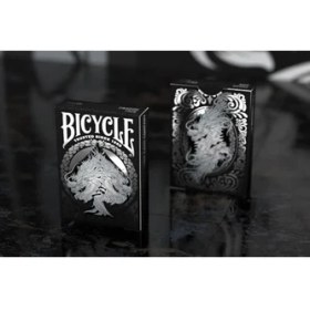 Resim Renklimestore Dragon Gümüş Folyo Premium Oyun Kartları, 1 Güverte 